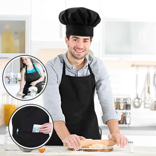 tablier de cuisine avec son chapeau™ - cuisinertelunchef