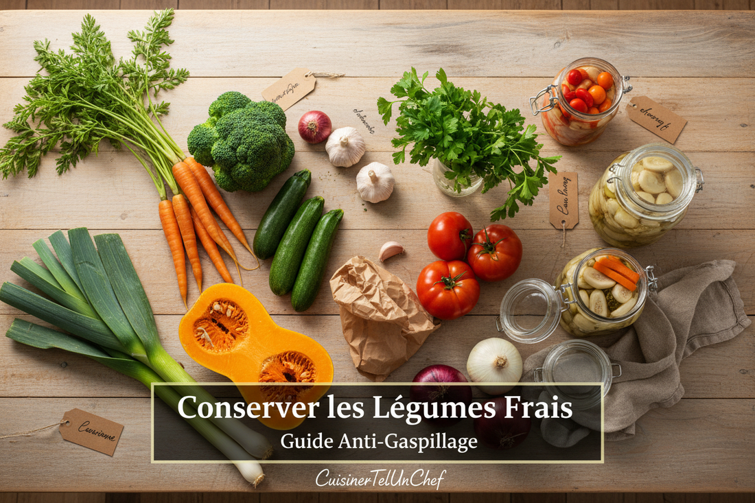 Comment conserver les légumes frais plus longtemps : guide anti-gaspillage - cuisinertelunchef