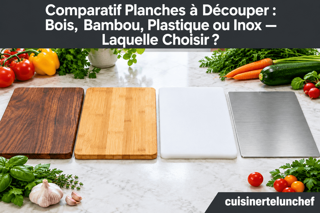 Comparatif Planches à Découper : Bois, Bambou, Plastique ou Inox — Laquelle Choisir ? - cuisinertelunchef