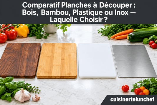 Comparatif Planches à Découper : Bois, Bambou, Plastique ou Inox — Laquelle Choisir ? - cuisinertelunchef