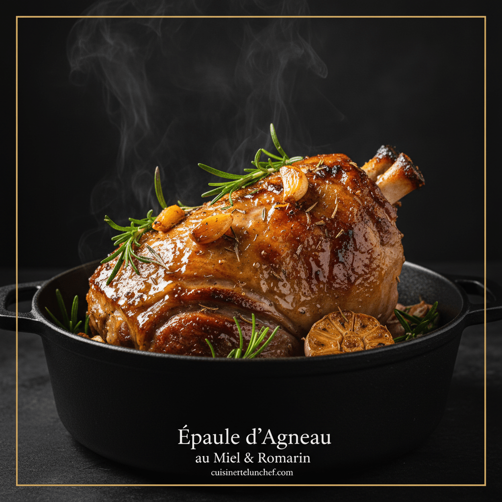 Épaule d'Agneau au Miel et au Romarin : La Recette Fondante et Gourmande - cuisinertelunchef