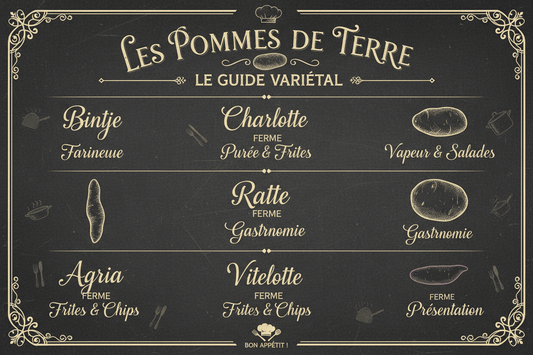 Guide Comparatif Complet de la Pomme de Terre : Variétés, Cuissons et Recettes - cuisinertelunchef
