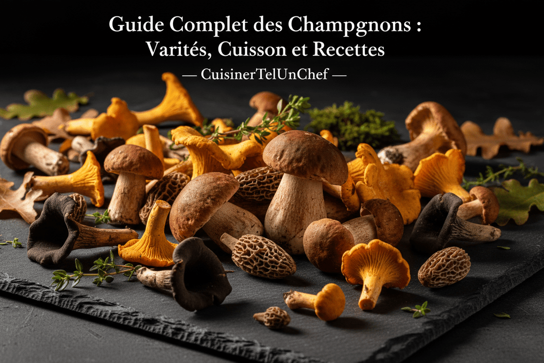Guide complet des champignons : variétés, préparation, cuisson et recettes - cuisinertelunchef