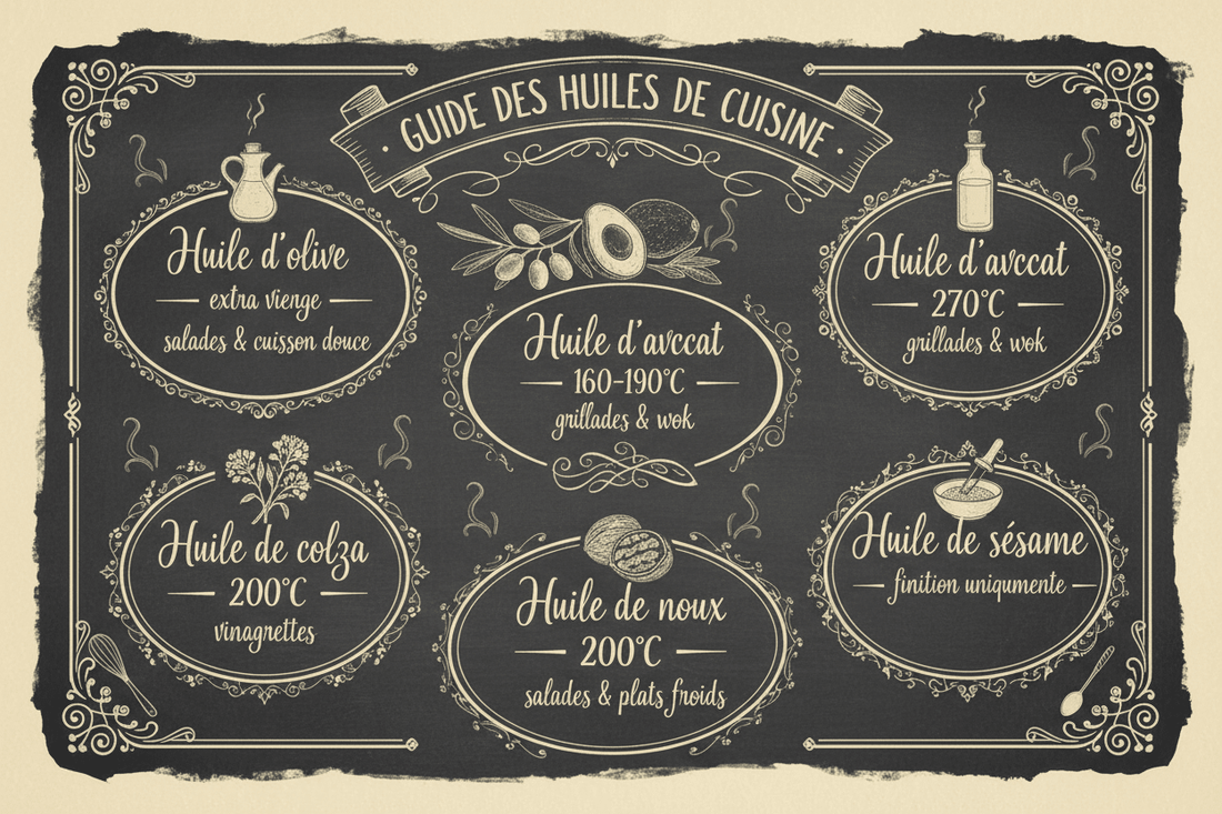 Guide Complet des Huiles Alimentaires en Cuisine : Laquelle Choisir ? - cuisinertelunchef