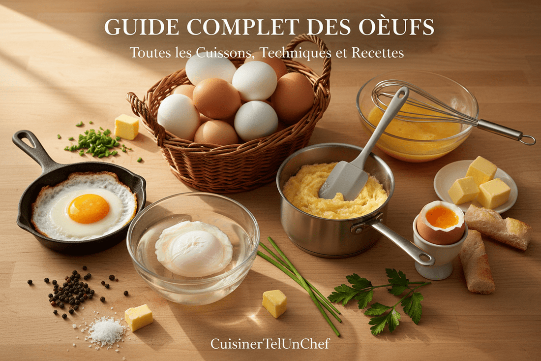 Guide Complet des Œufs : Toutes les Cuissons, Techniques et Recettes - cuisinertelunchef