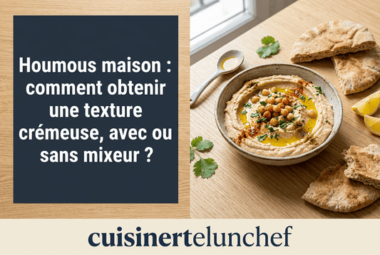 Houmous maison : comment obtenir une texture crémeuse, avec ou sans mixeur ? - cuisinertelunchef