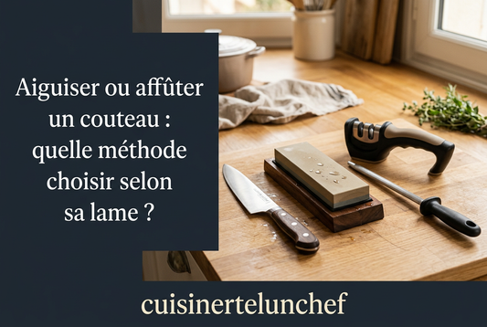 Aiguiser ou affûter un couteau : quelle méthode choisir selon sa lame -cuisinertelunchef