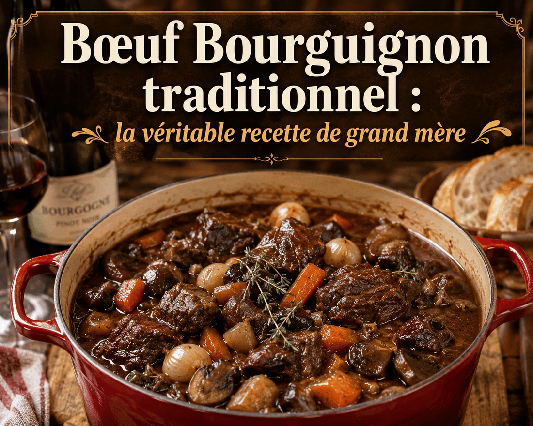 Le Bœuf Bourguignon Traditionnel : La Véritable Recette de Grand-Mère - cuisinertelunchef