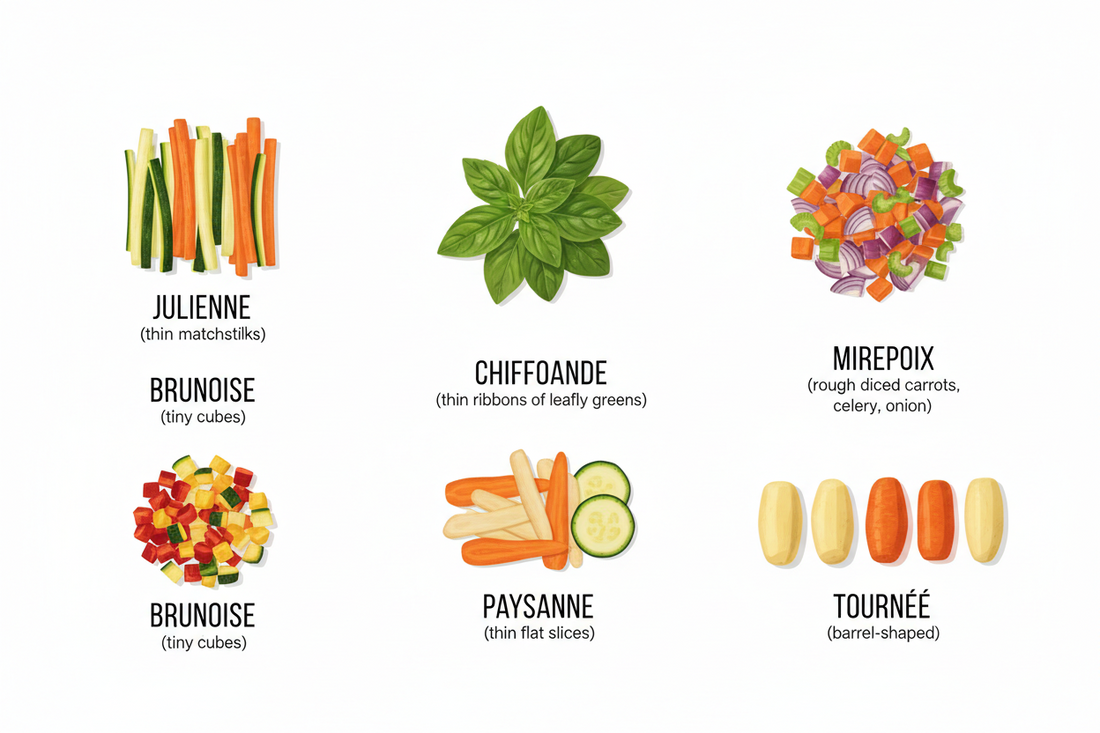 Les techniques de coupe les plus populaires en cuisine – Guide complet par CuisinerTelUnChef.com