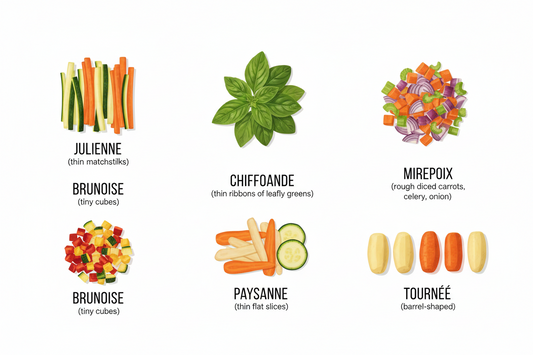 Les techniques de coupe les plus populaires en cuisine – Guide complet par CuisinerTelUnChef.com