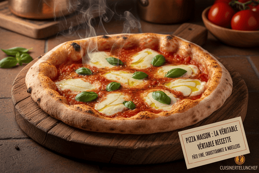 Pizza Maison : La Véritable Recette avec une Pâte Fine, Croustillante et Moelleuse - cuisinertelunchef