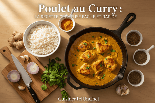 Poulet au Curry : La Meilleure Recette Crémeuse Facile et Rapide - cuisinertelunchef