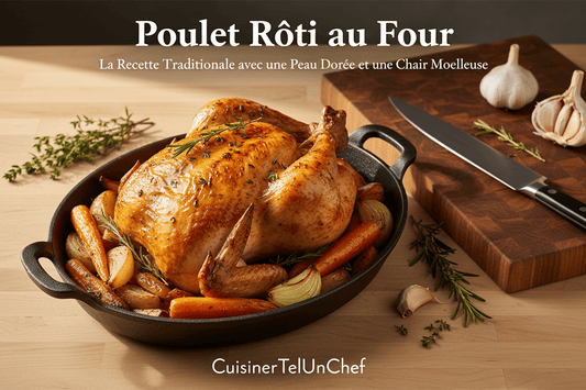 Poulet Rôti au Four : La Recette Traditionnelle avec une Peau Dorée et une Chair Moelleuse - cuisinertelunchef