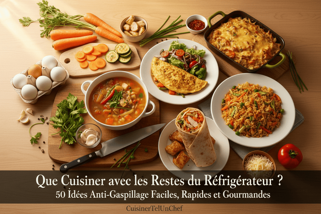 Que Cuisiner avec les Restes du Réfrigérateur ? 50 Idées Anti-Gaspillage Faciles, Rapides et Gourmandes - cuisinertelunchef