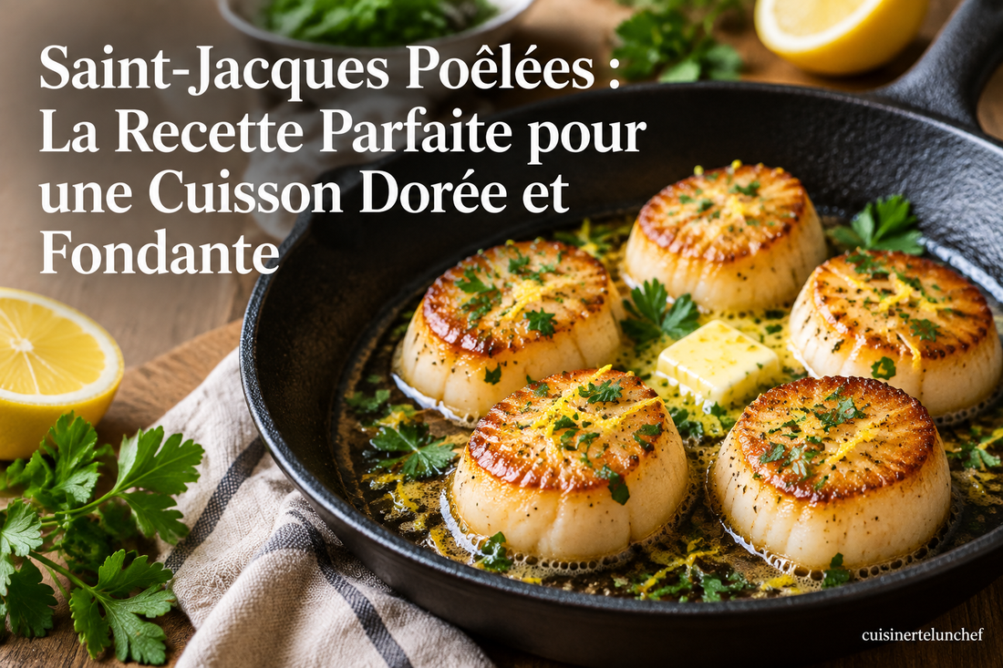 Saint-Jacques Poêlées : La Recette Parfaite pour une Cuisson Dorée et Fondante - cuisinertelunchef