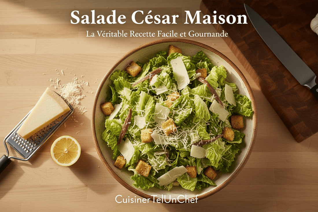 Salade César Maison : La Véritable Recette Facile et Gourmande - cuisinertelunchef