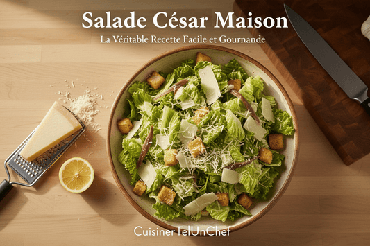 Salade César Maison : La Véritable Recette Facile et Gourmande - cuisinertelunchef