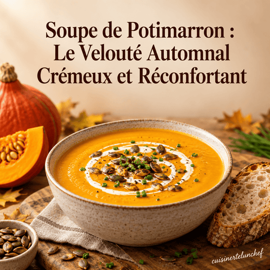 Soupe de Potimarron : Le Velouté Automnal Crémeux et Réconfortant - cuisinertelunchef
