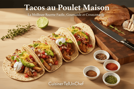 Tacos au Poulet Maison : La Meilleure Recette Facile, Gourmande et Croustillante - cuisinertelunchef