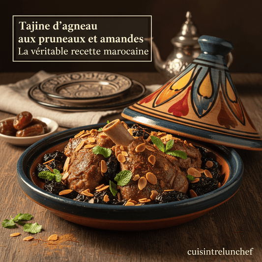 Tajine d'Agneau aux Pruneaux et Amandes : La Véritable Recette Marocaine - cuisinertelunchef