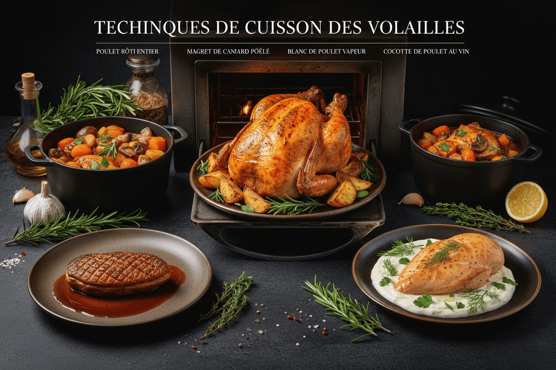 Techniques de Cuisson des Volailles : Guide Complet du Chef - cuisinertelunchef