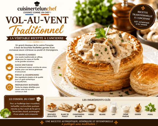 Vol-au-Vent Traditionnel : La Véritable Recette à l'Ancienne - cuisinertelunchef