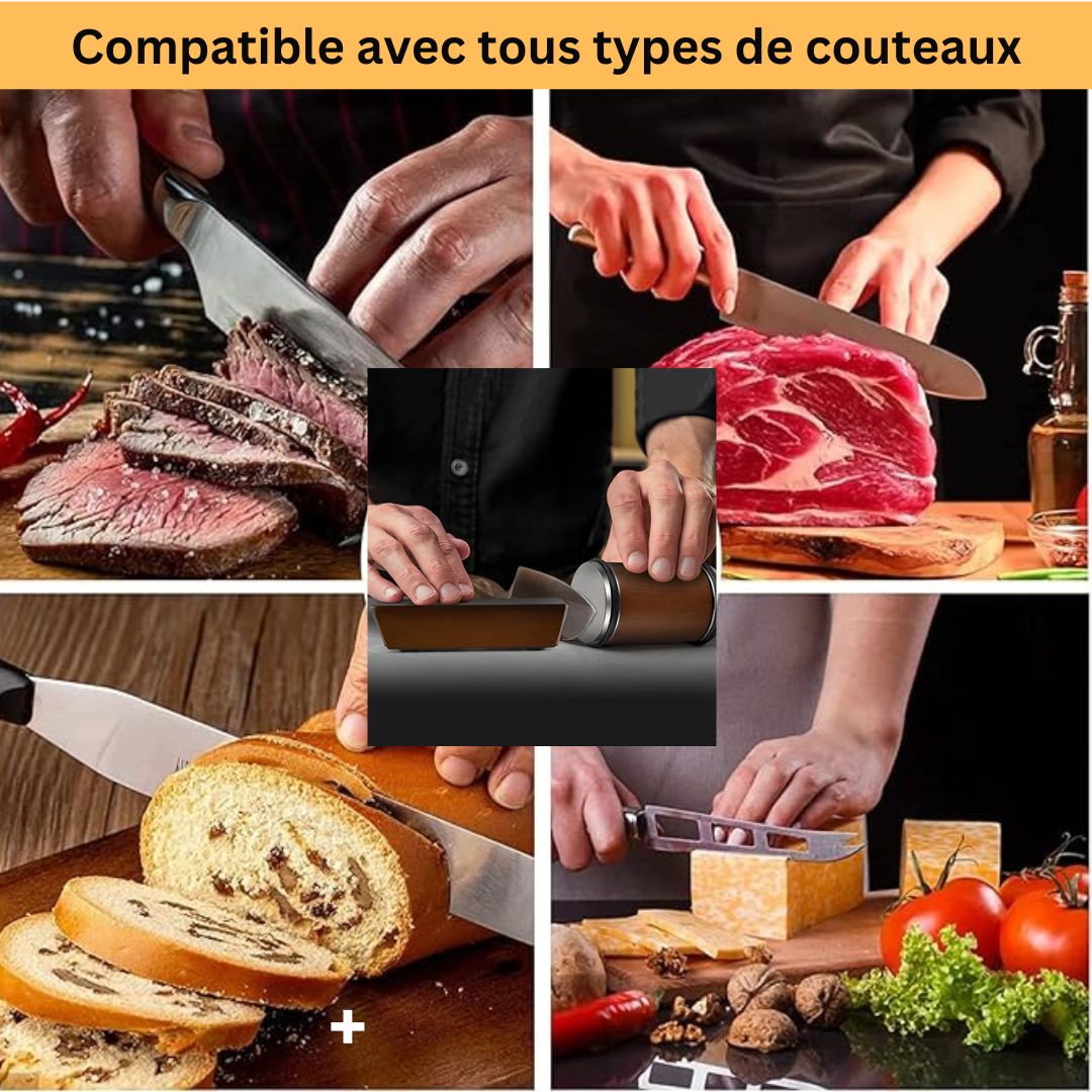 Affûteur de couteau à diamants, entretien facile et résultat rasoir à chaque fois
