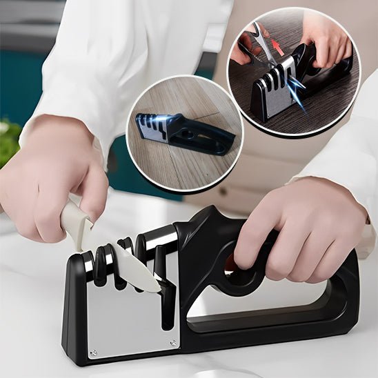 Affûteur couteau multifonction, aiguiseur tout-en-un pour cuisine