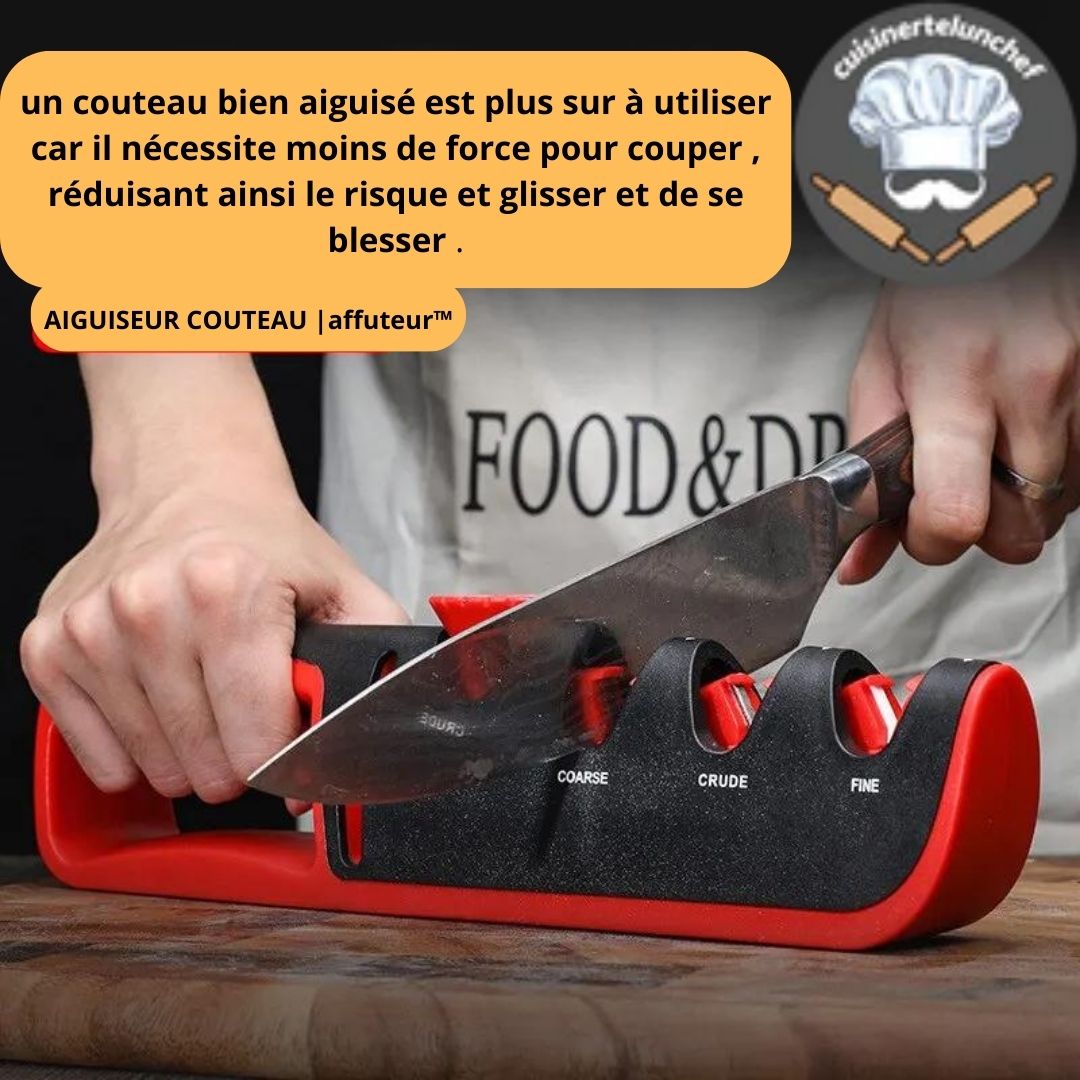 Affûteur couteau multi-tâche, aiguisage rapide pour tous types de lames