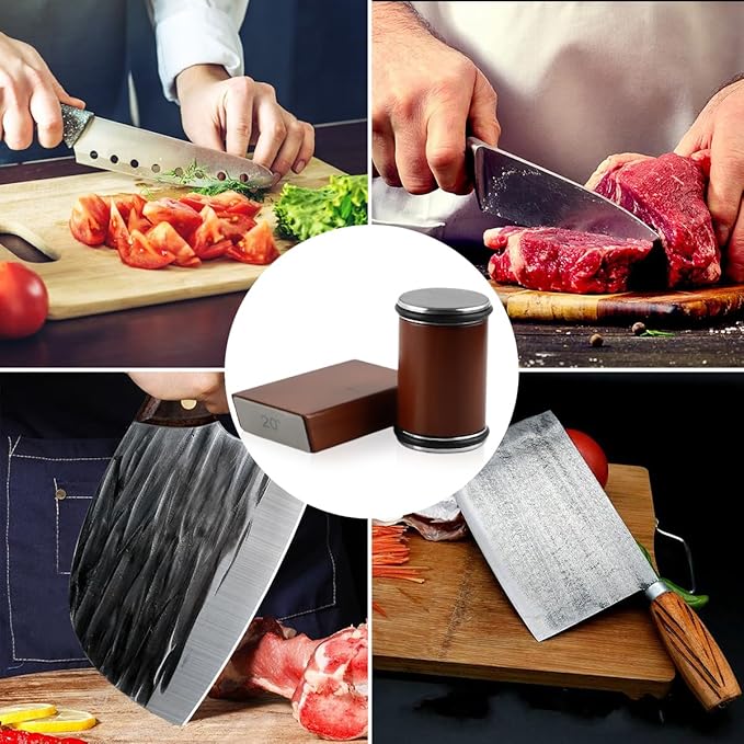 Affûteur céramique compact, entretien doux pour couteaux de cuisine