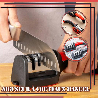 Affûteur couteau fine lame ergonomique, prise en main sécurisée et résultat optimal