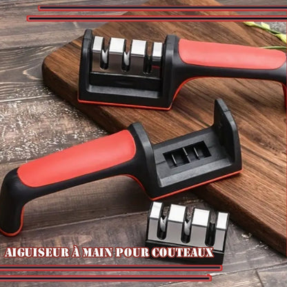 Affûteur fine lame compact, entretien rapide pour couteaux japonais et filet de sole