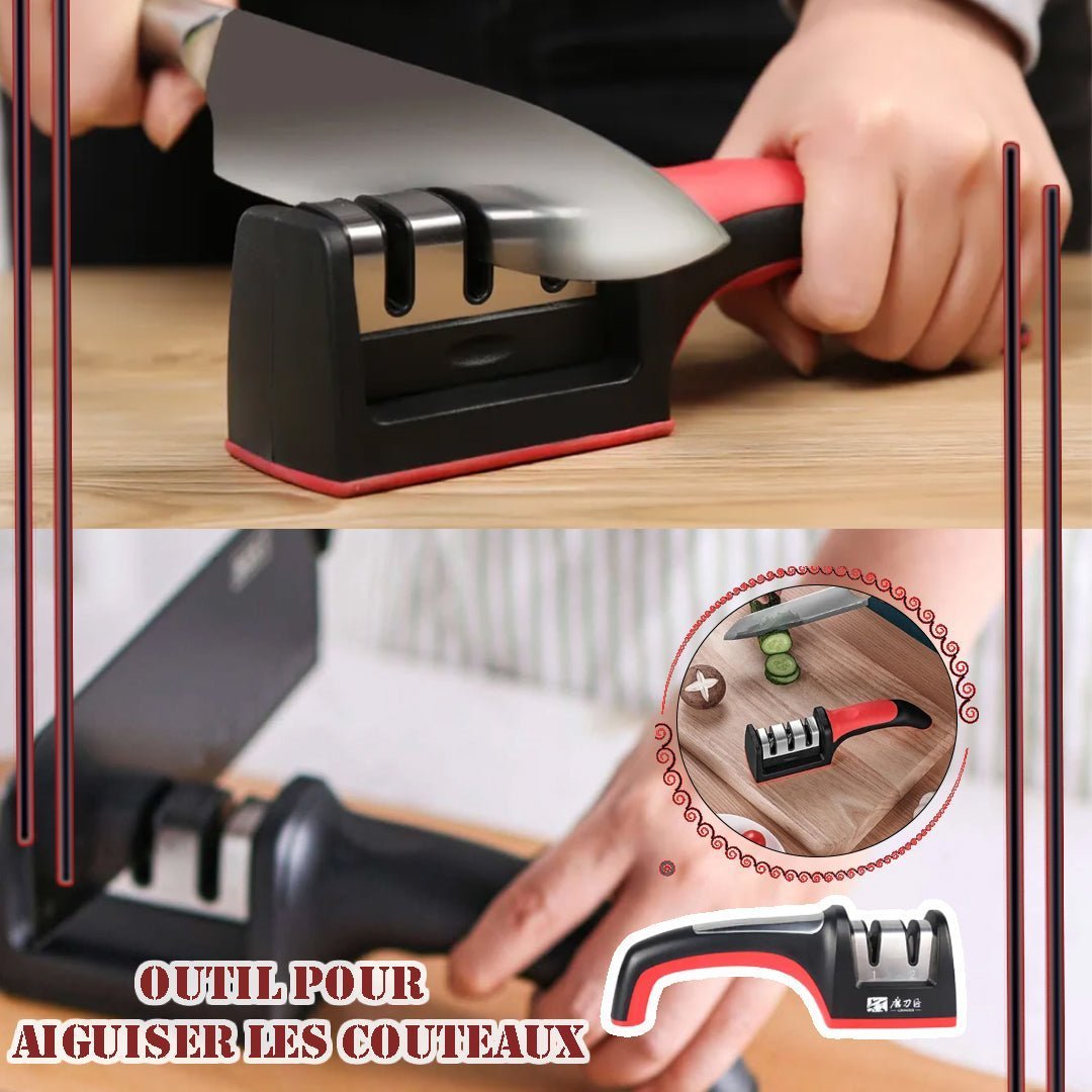 Aiguiseur fine lame inox, durable et hygiénique pour entretien régulier des couteaux