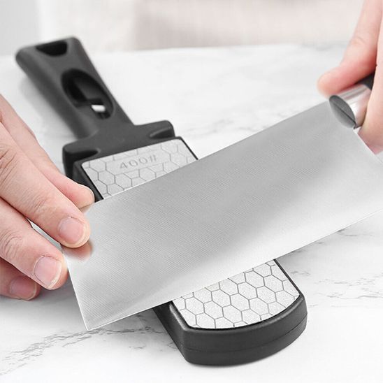 Aiguiseur à pierre diamant professionnel, résultat longue durée pour couteaux de cuisine
