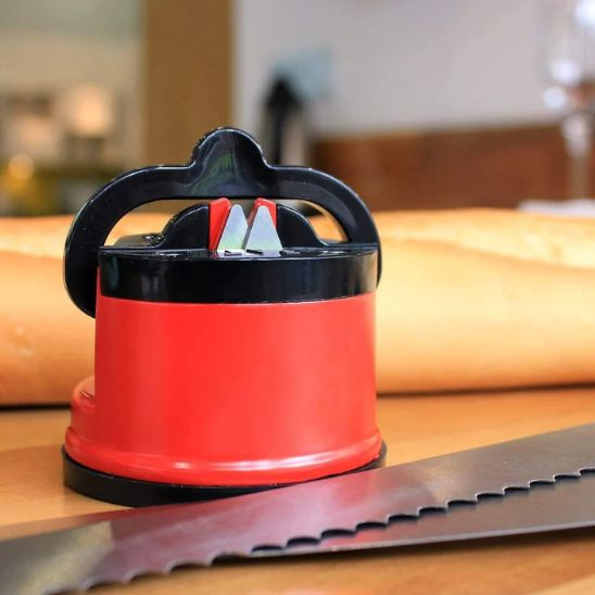 Aiguiseur couteau à ventouse, offre 1+1 gratuit pour affûter en toute sécurité