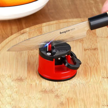 Aiguiseur à ventouse compact, compatible tous types de couteaux de cuisine