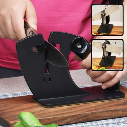 Aiguiseur angle réglable en action, affûtage précis adapté à chaque type de couteau