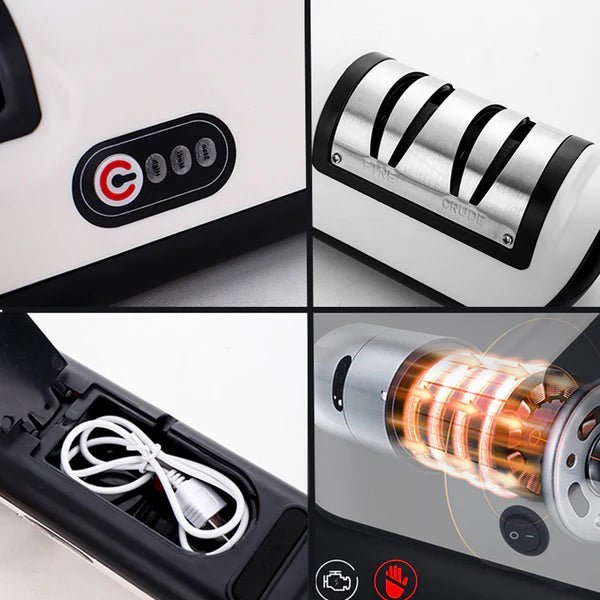 Aiguiseur électrique compact, compatible tous types de couteaux de cuisine