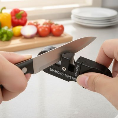 Aiguiseur couteau - système abrasif diamant professionnel pour Une Cuisine Efficace