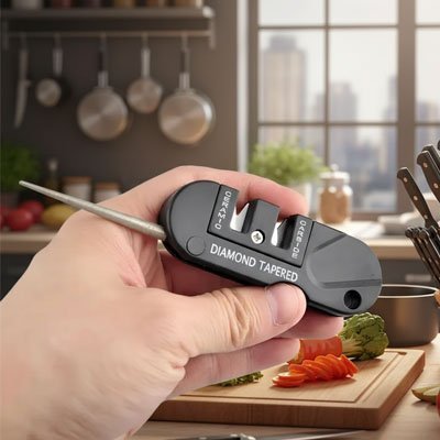 Aiguiseur couteau - système abrasif diamant professionnel qui révolutionne votre quotidien culinaire