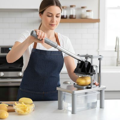Coupe-frite FritePro lames interchangeables, fines, moyennes et épaisses
