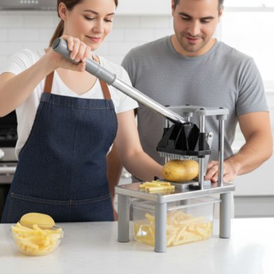 Coupe-frite FritePro robuste et pratique, idéal pour frites et légumes