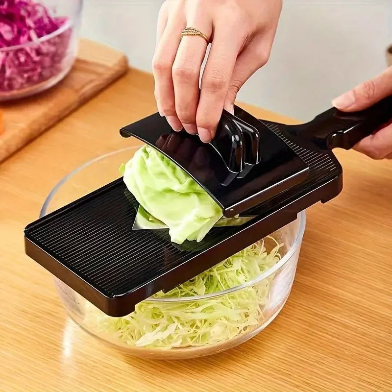 Coupe légumes mandoline en V - avec pince protège - doigts inclus - cuisinertelunchef