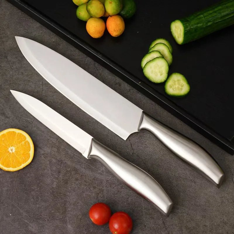 Couteau de Chef - tout acier inoxydable™ - cuisinertelunchef