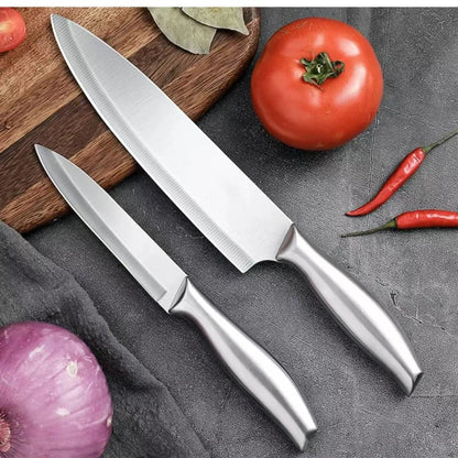 Couteau de Chef - tout acier inoxydable™ - cuisinertelunchef