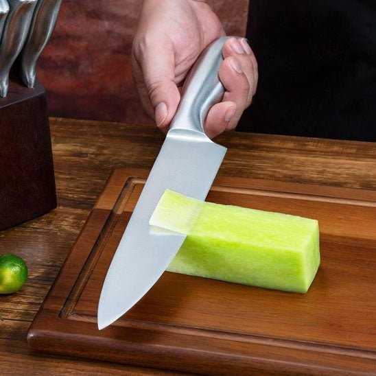 Couteau de Chef - tout acier inoxydable™ - cuisinertelunchef