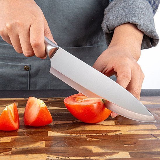 Couteau de Chef - tout acier inoxydable™ - cuisinertelunchef