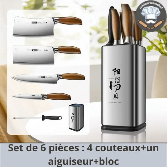 couteau de cuisine professionnel - set complet™ - cuisinertelunchef