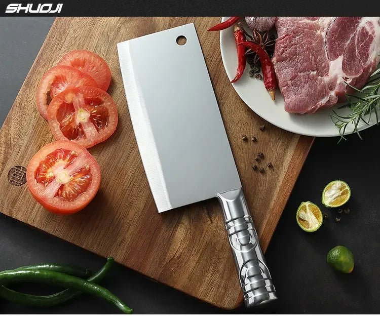 Couteau du chef lame forgée inox, robuste et tranchant pour une durabilité maximale