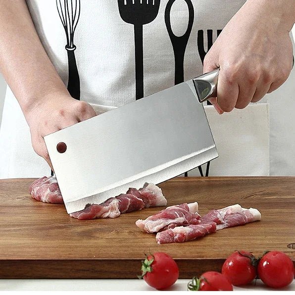 Couteau chef lame forgée ergonomique, prise en main confortable et équilibrée